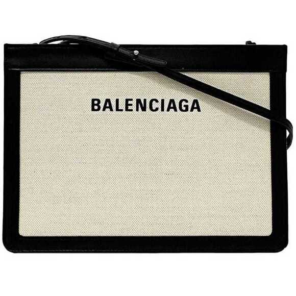 BALENCIAGA Black Leather Shoulder Bag - Picture 1 of 11